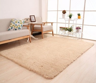 Fluffy Plush Area Rug – Soft Velvet Carpet for Living Room, Bedroom & More