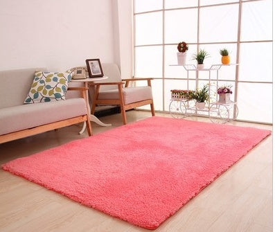 Fluffy Plush Area Rug – Soft Velvet Carpet for Living Room, Bedroom & More