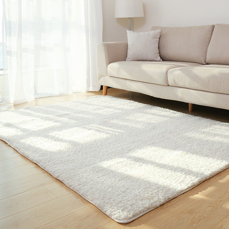 Fluffy Plush Area Rug – Soft Velvet Carpet for Living Room, Bedroom & More