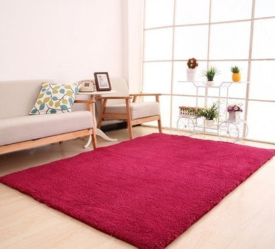 Fluffy Plush Area Rug – Soft Velvet Carpet for Living Room, Bedroom & More