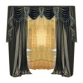 Solid-color Velvet Finished Blackout Curtains Living Room Shades