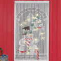 Merry Christmas Santa Claus Snowman Deer Christmas Present Christmas Curtains Vertical Blackout Curtains Living Room Bedroom